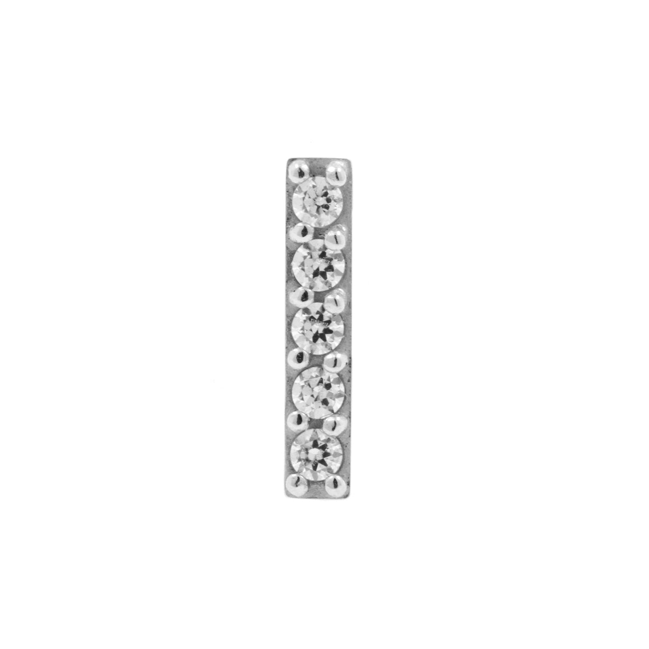 Nickel-Free Stainless Steel Zirconia Bar - Silver