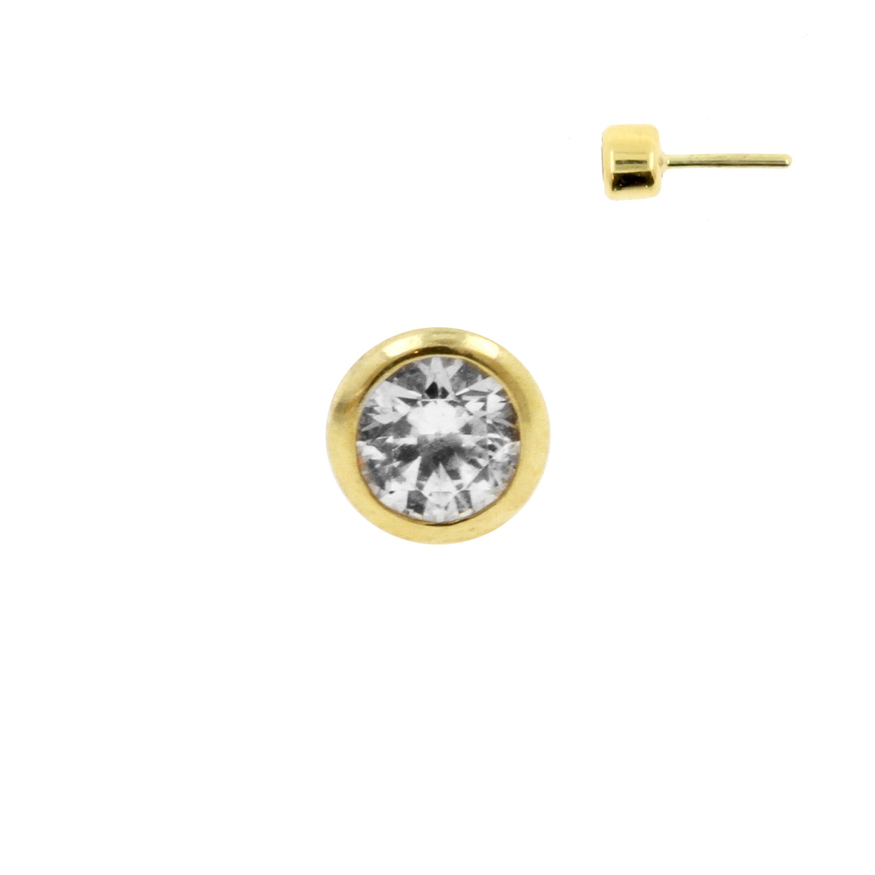 18 Karat Gold Zirconia Disc