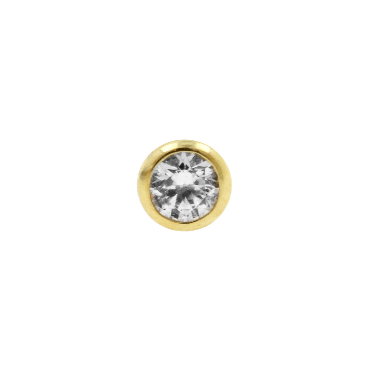 18 Karat Gold Zirconia Disc