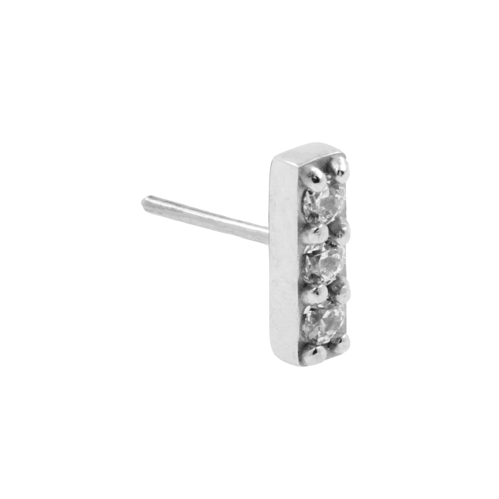 Nickel-Free Stainless Steel Zirconia Bar Silver