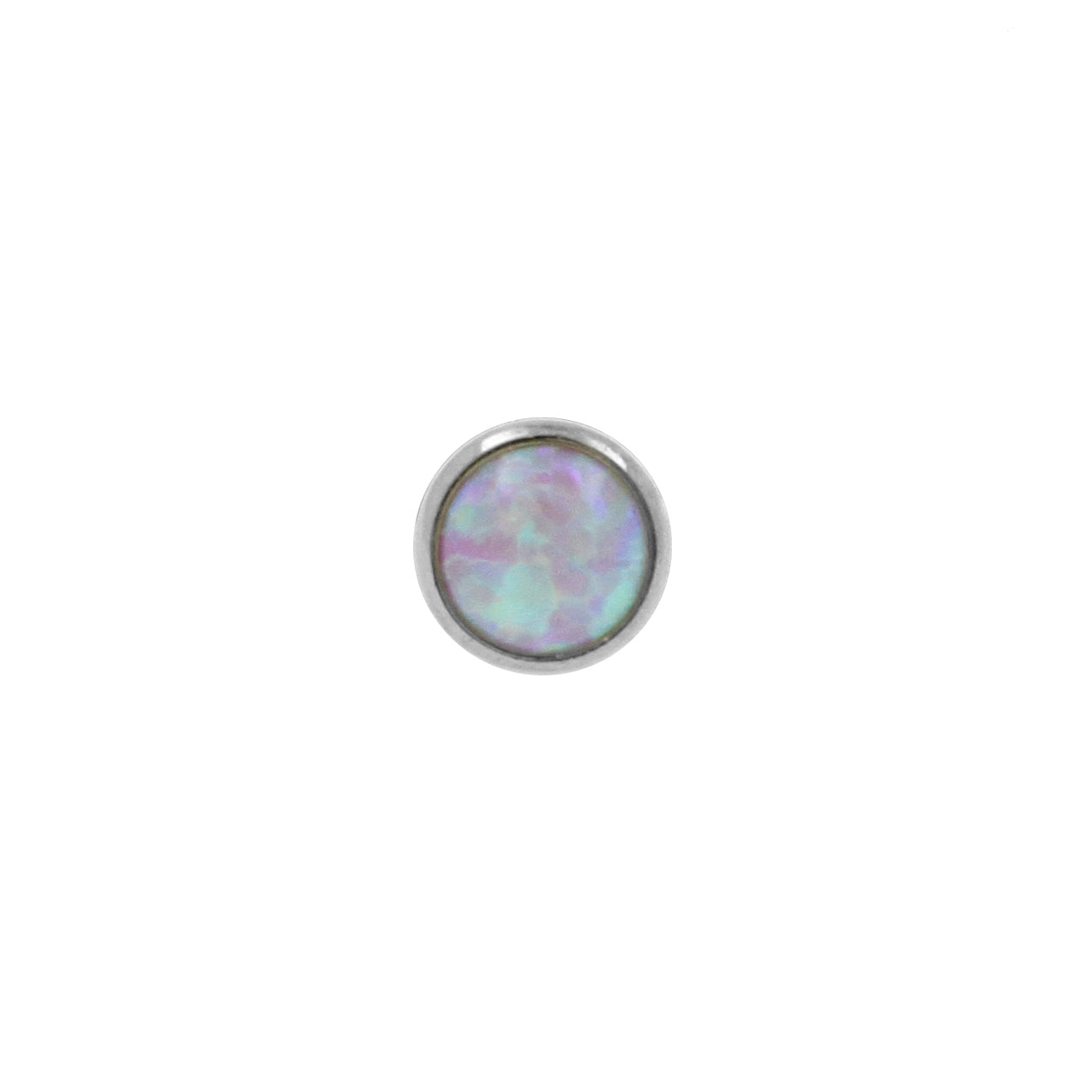 Titanium Opal Disc - Pink Opal