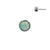 Titanium Opal Disc - Light Green Opal