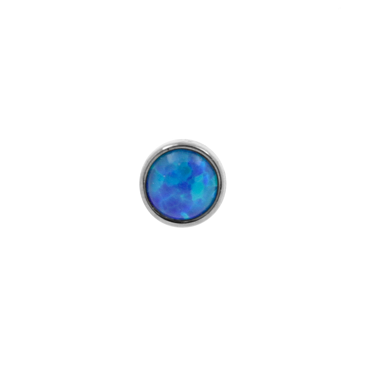 Titanium Opal Disc - Sapphire Blue Opal