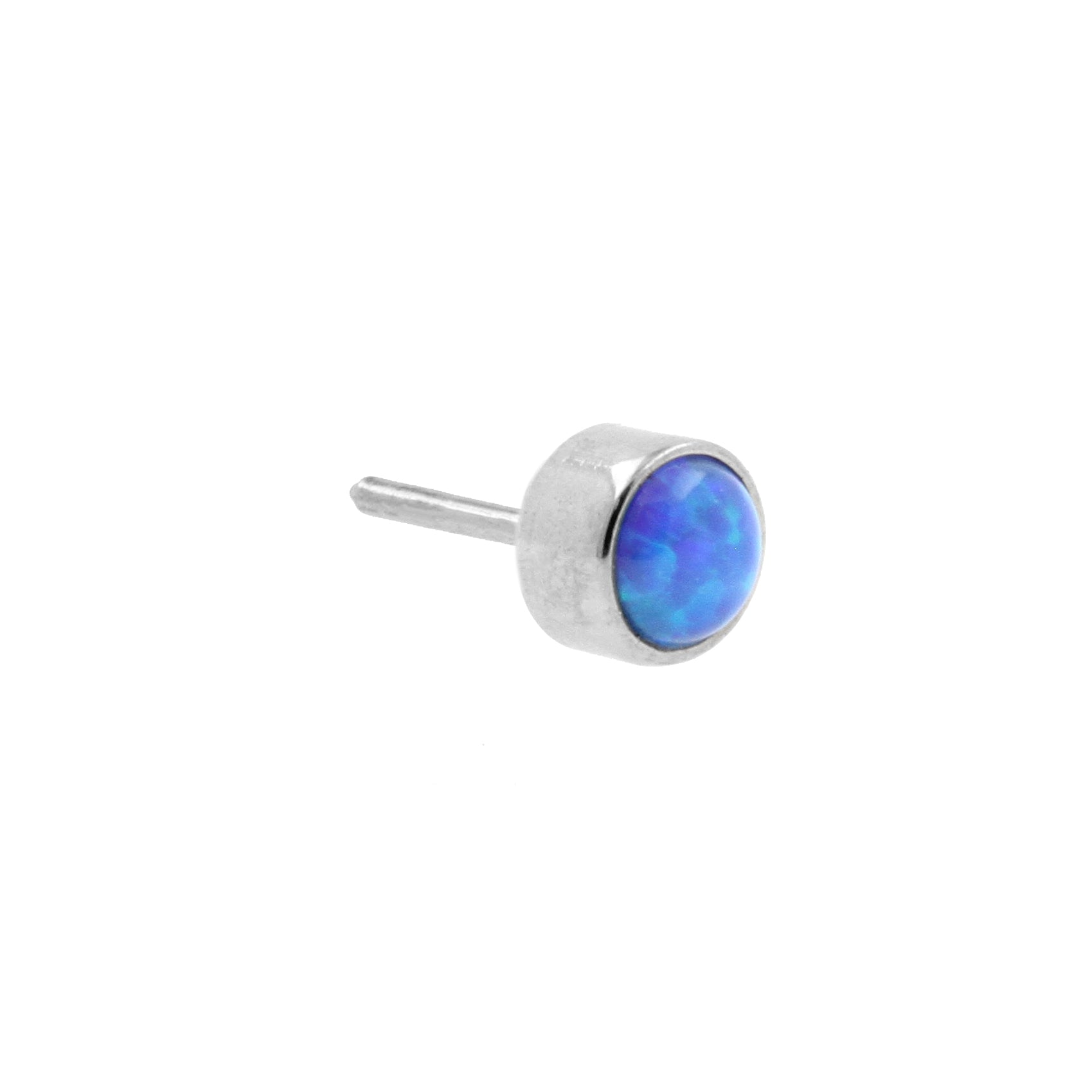 Titanium Opal Disc - Sapphire Blue Opal