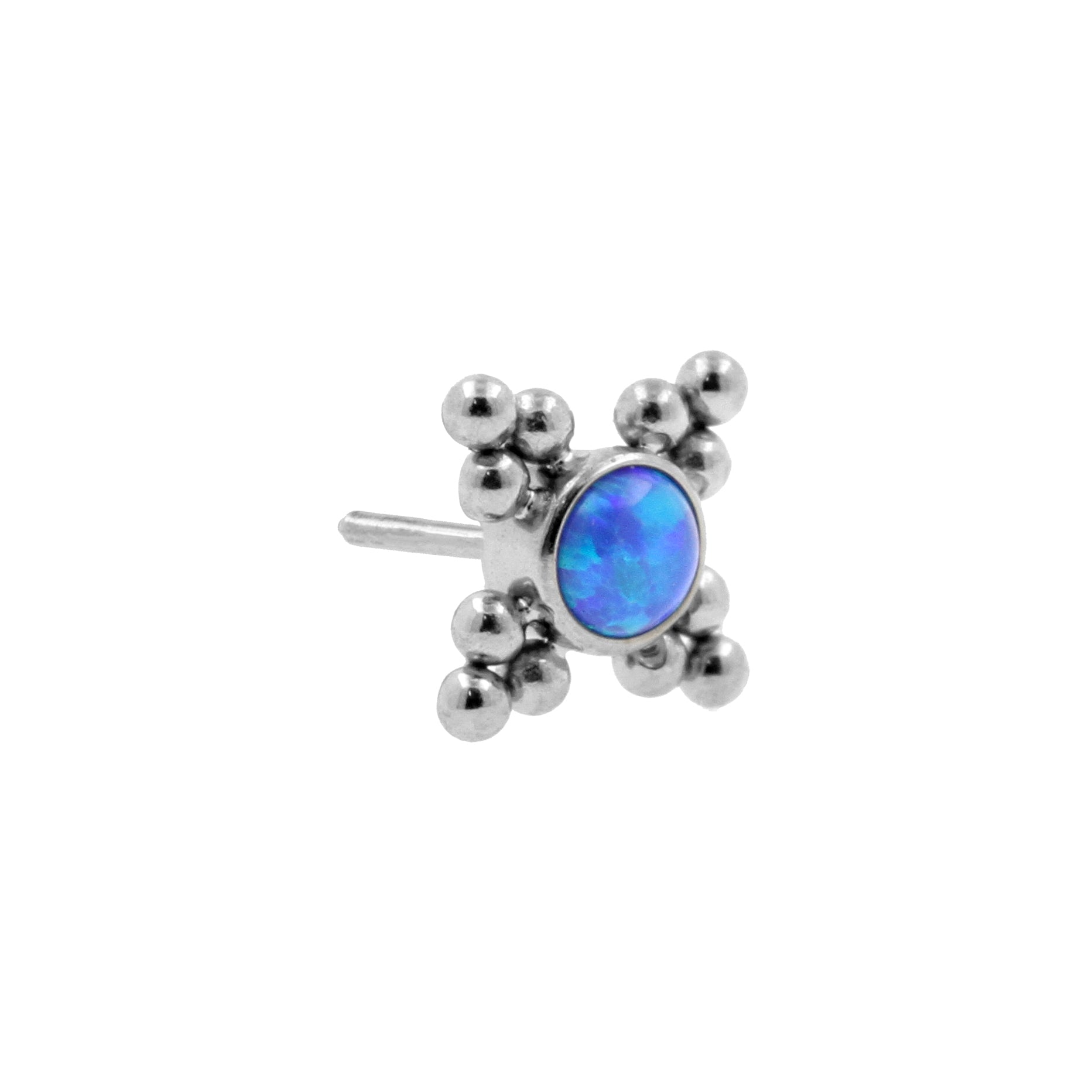 Titanium Opaal Cluster - Sapphire Blue Opal