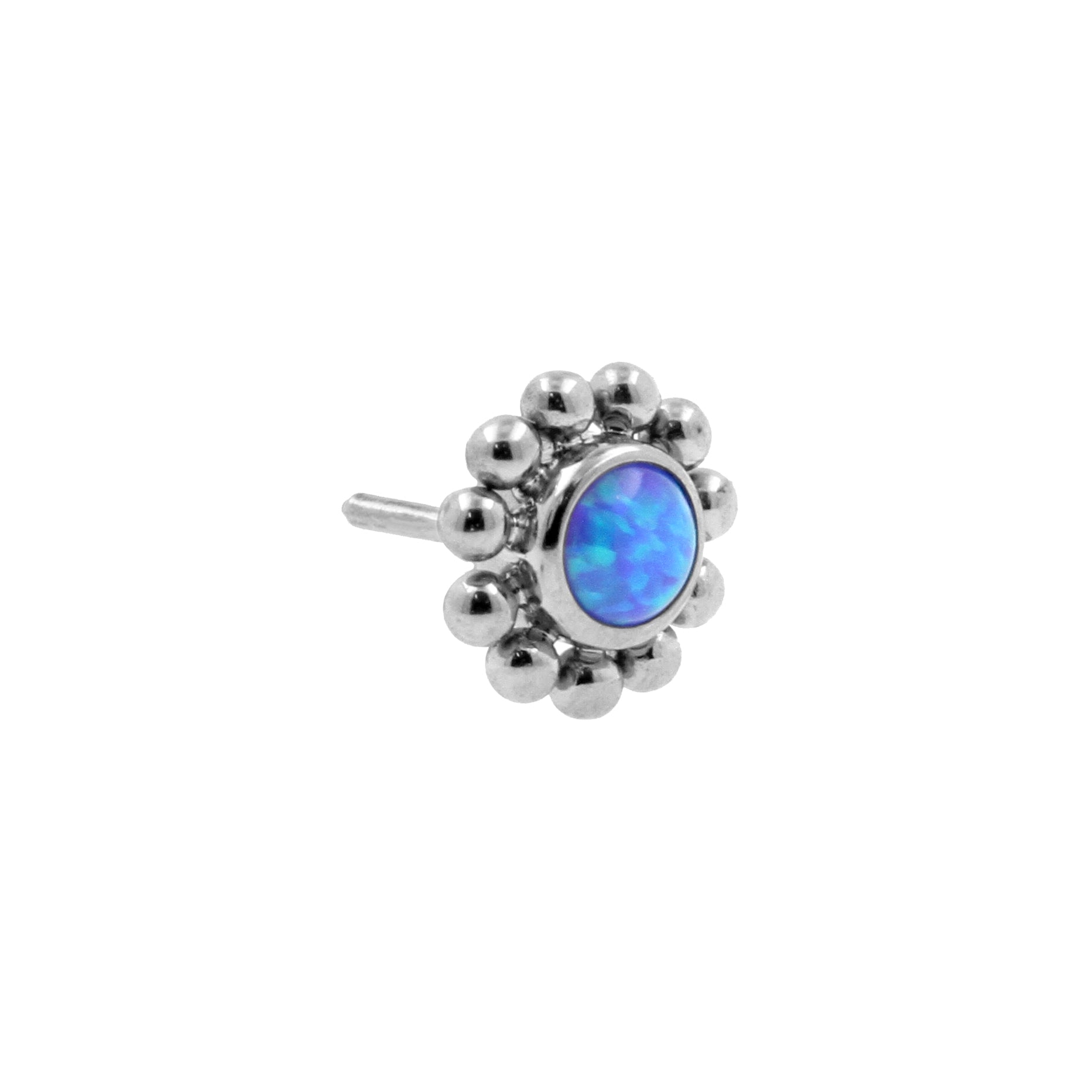 Titanium Opaal Cluster - Sapphire Blue Opal