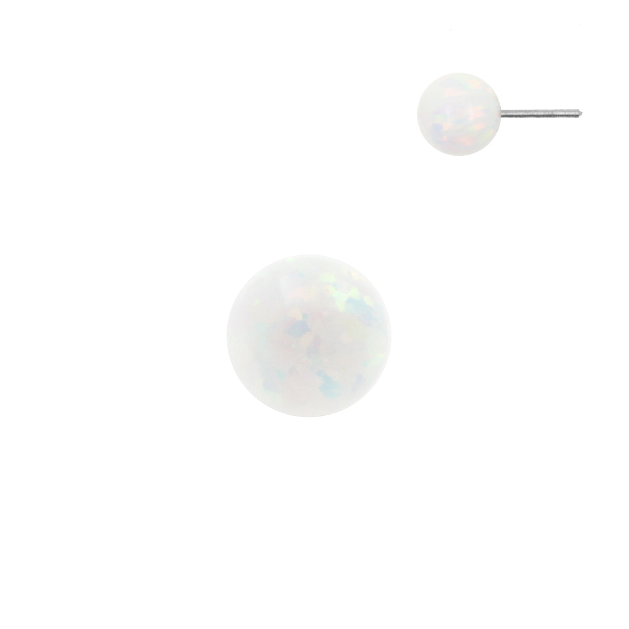 Titanium Opal Ball - White Opal