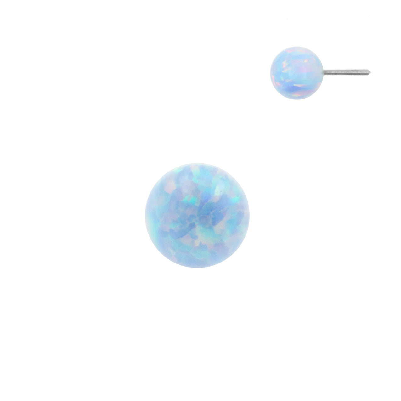 Titanium Opal Ball - Light Blue Opal