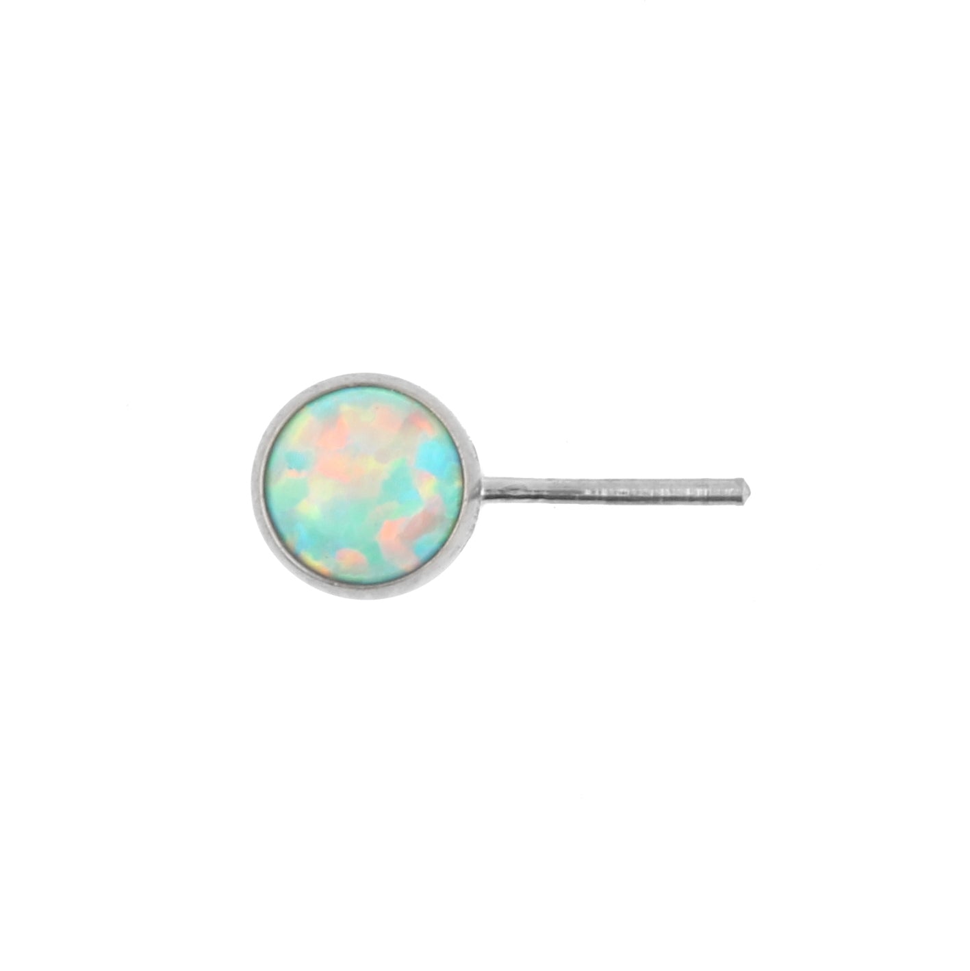 Titanium Opaal Disc 90 graden - Light Green Opal