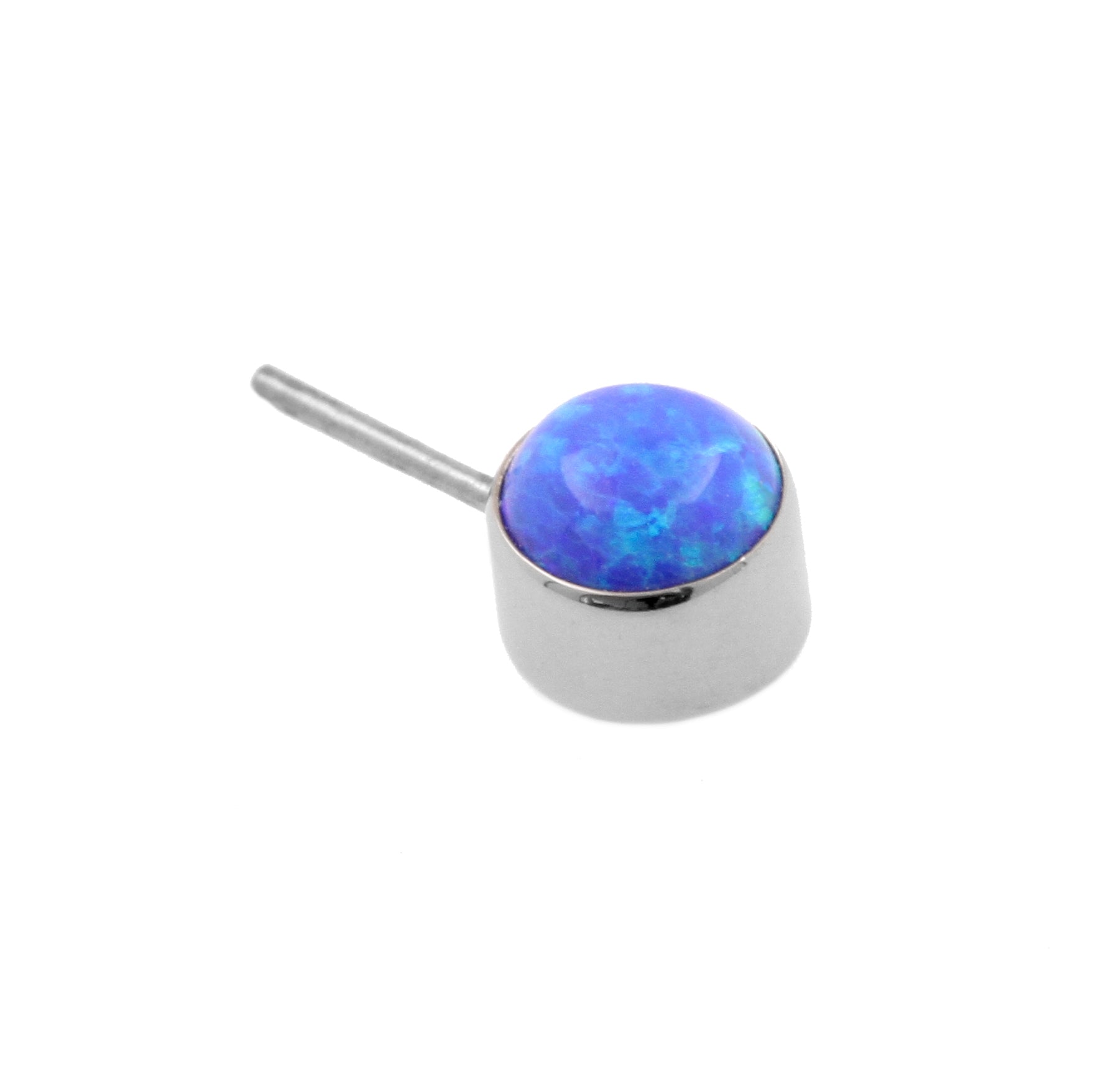 Titanium Opaal Disc 90 graden - Sapphire Blue Opal