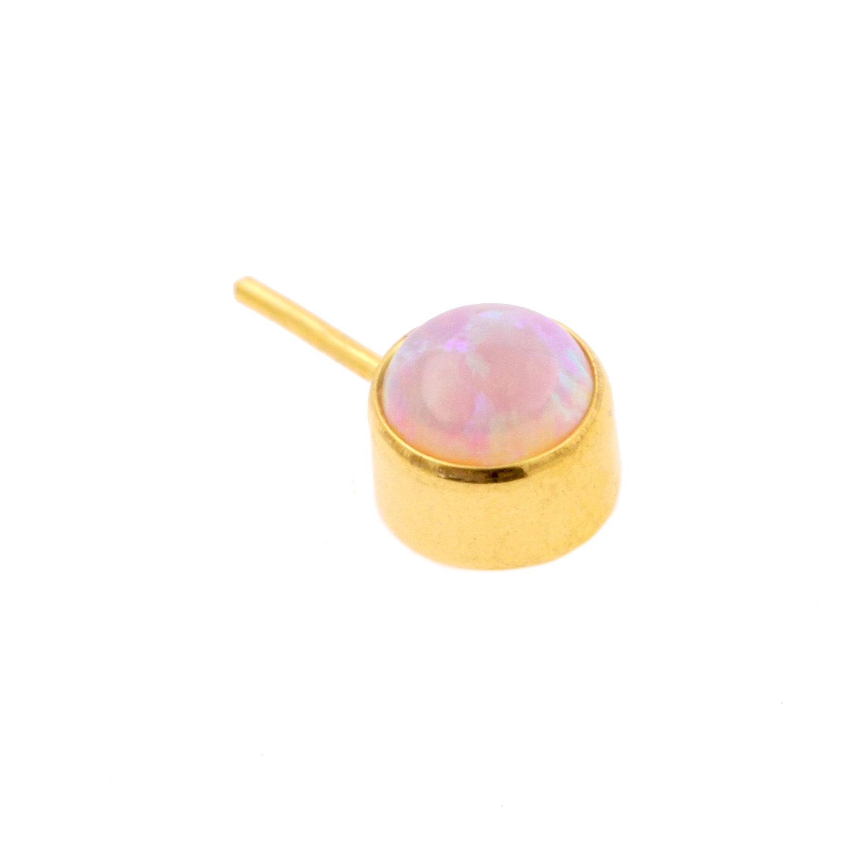 Titanium Opal Disc 90 Degrees - Pink Opal