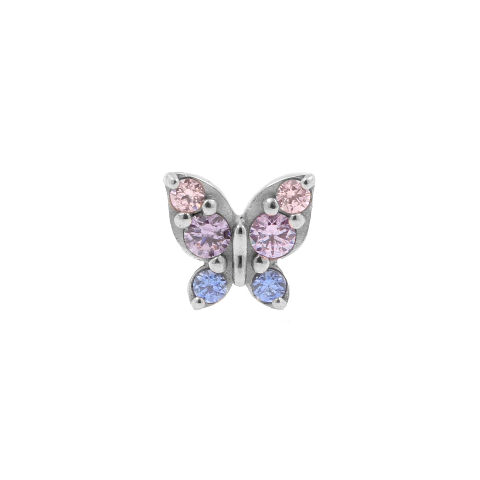 Nickel-Free Stainless Steel Butterfly Attachment - Purple