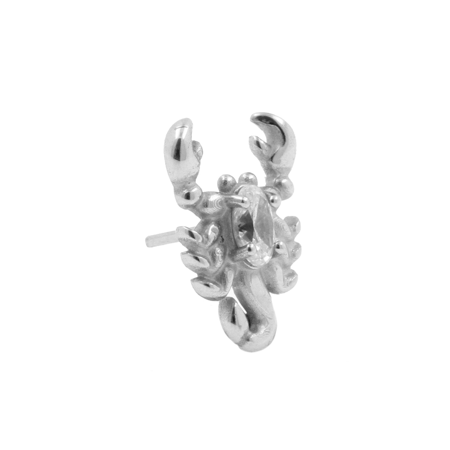 Nickel-Free Stainless Steel Scorpion Attachment - Silver