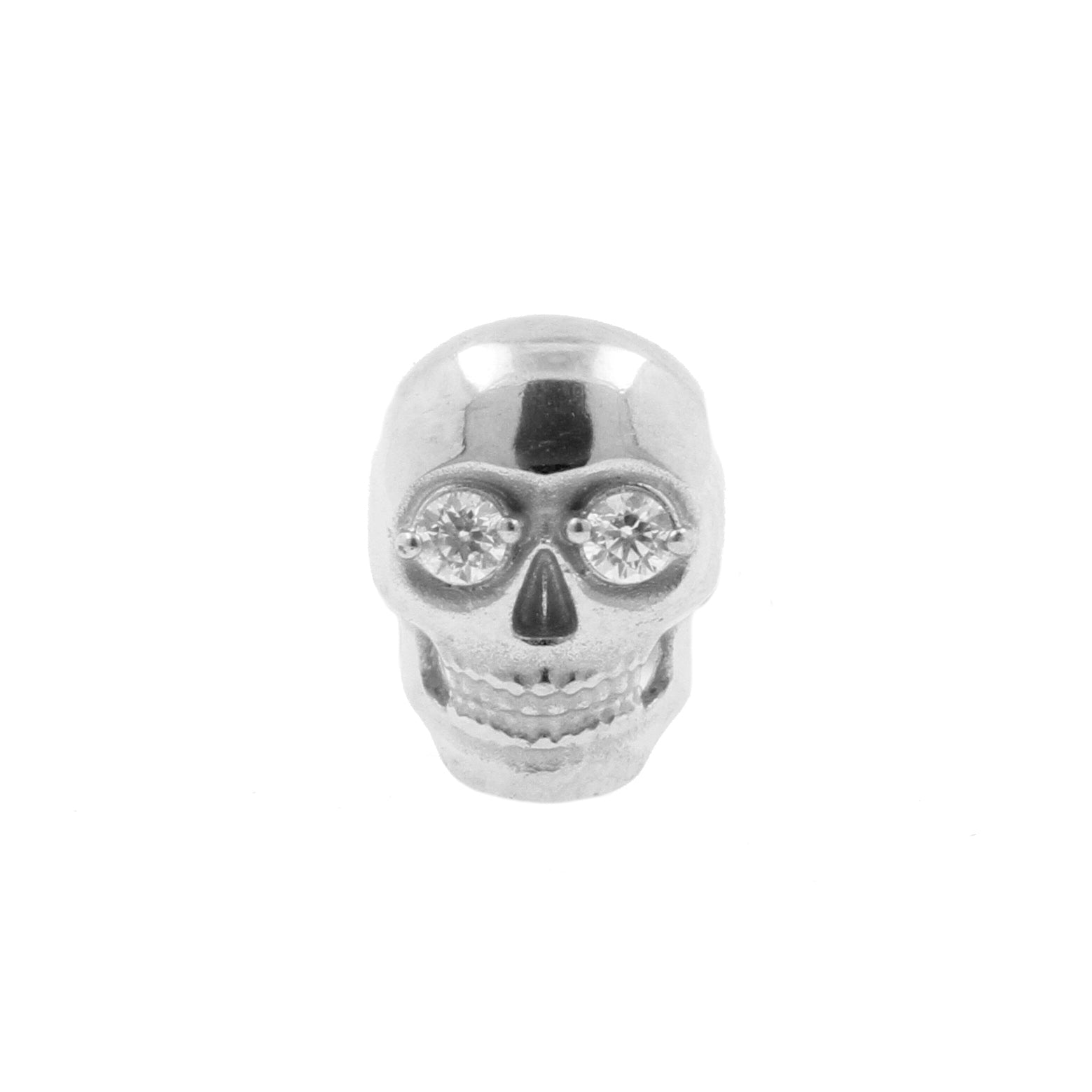 Nickel-Free Stainless Steel Skull Attachment - Silver