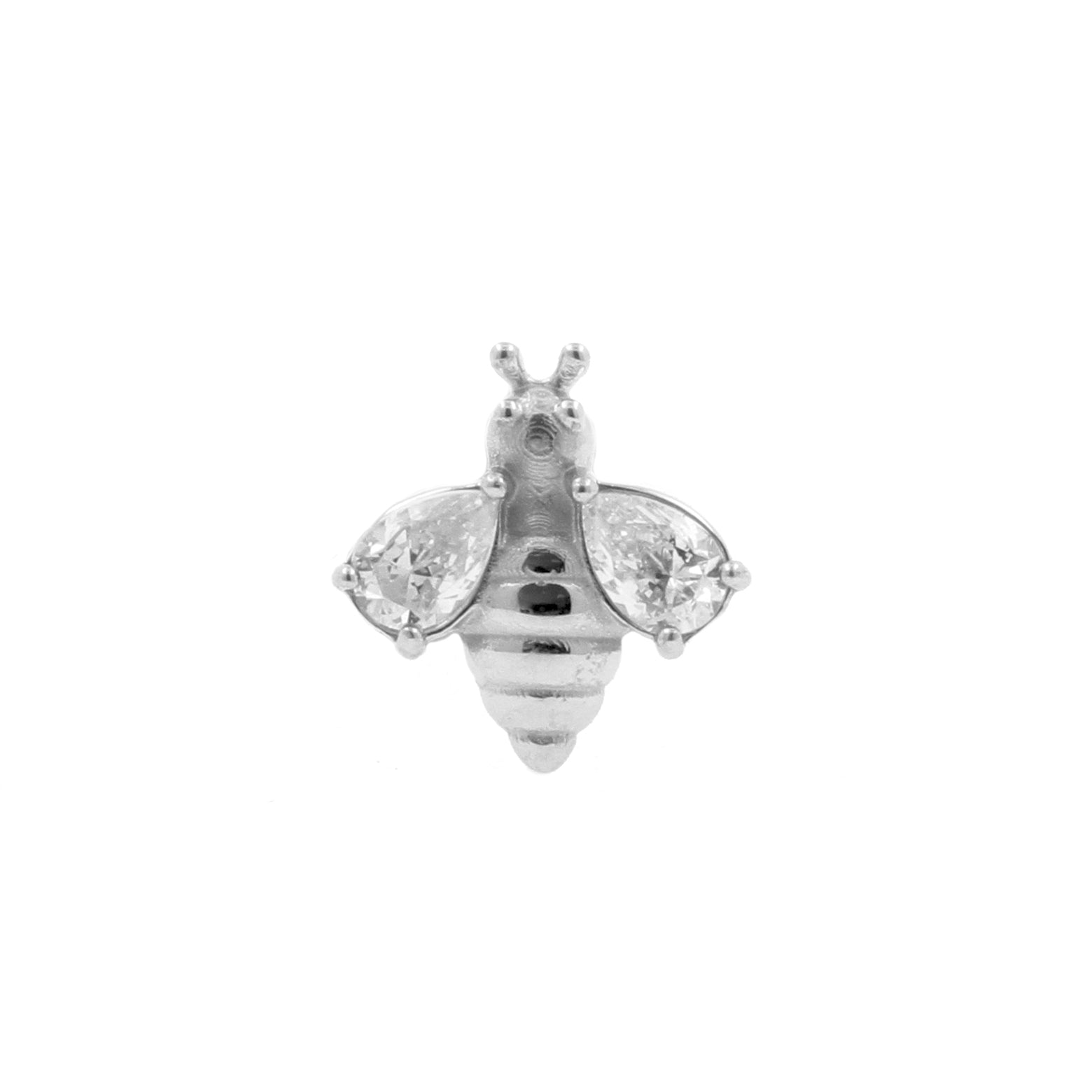 Nickel-Free Stainless Steel Bee Attachment - Silver