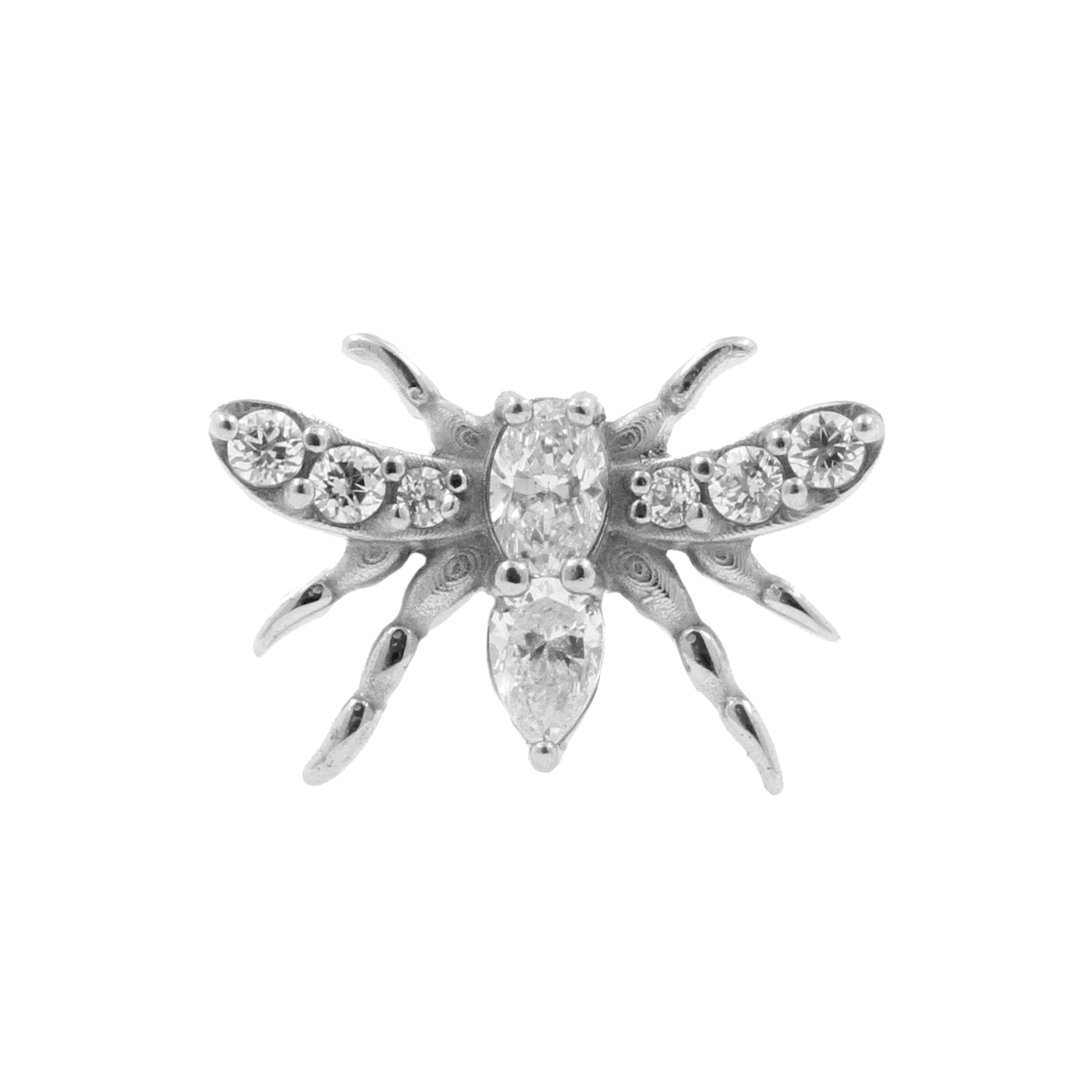 Nickel-Free Stainless Steel Moth Attachment - Silver