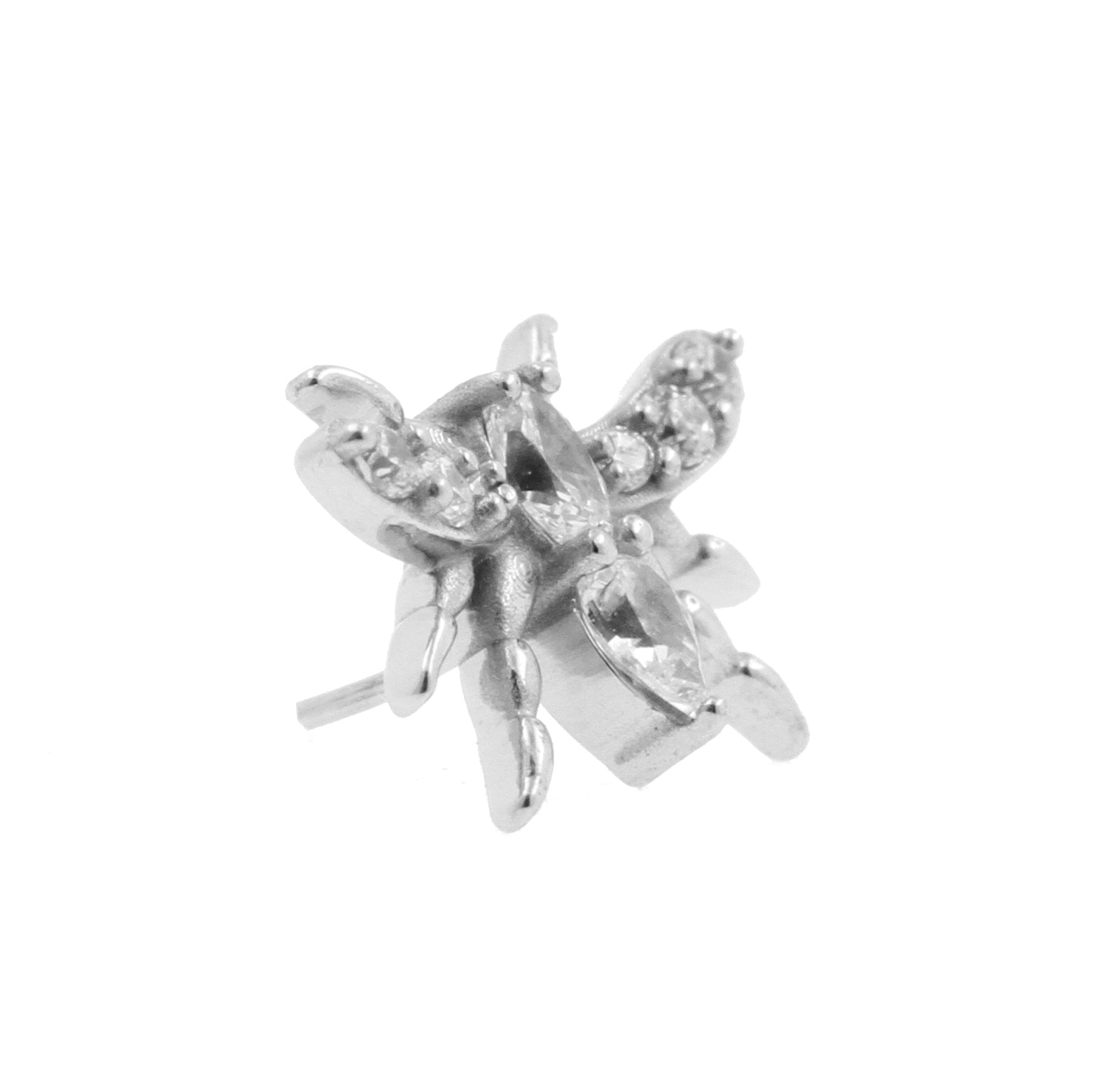 Nickel-Free Stainless Steel Moth Attachment - Silver