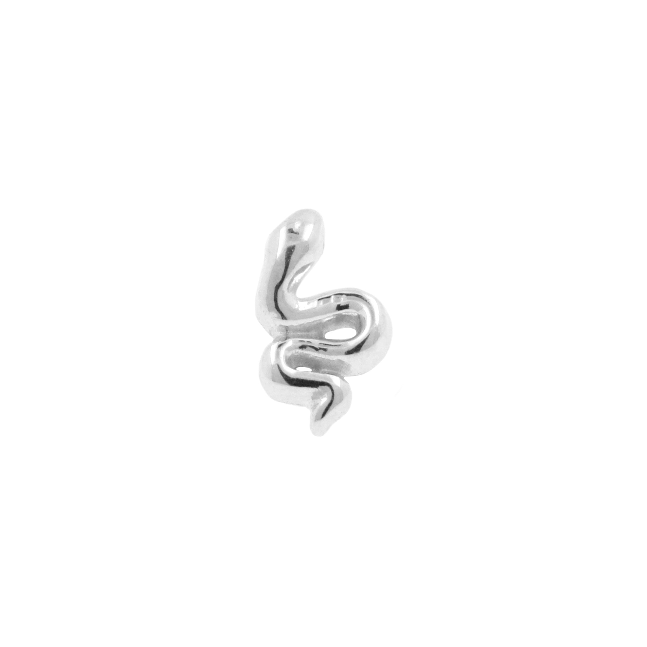 18 Karat White Gold Snake