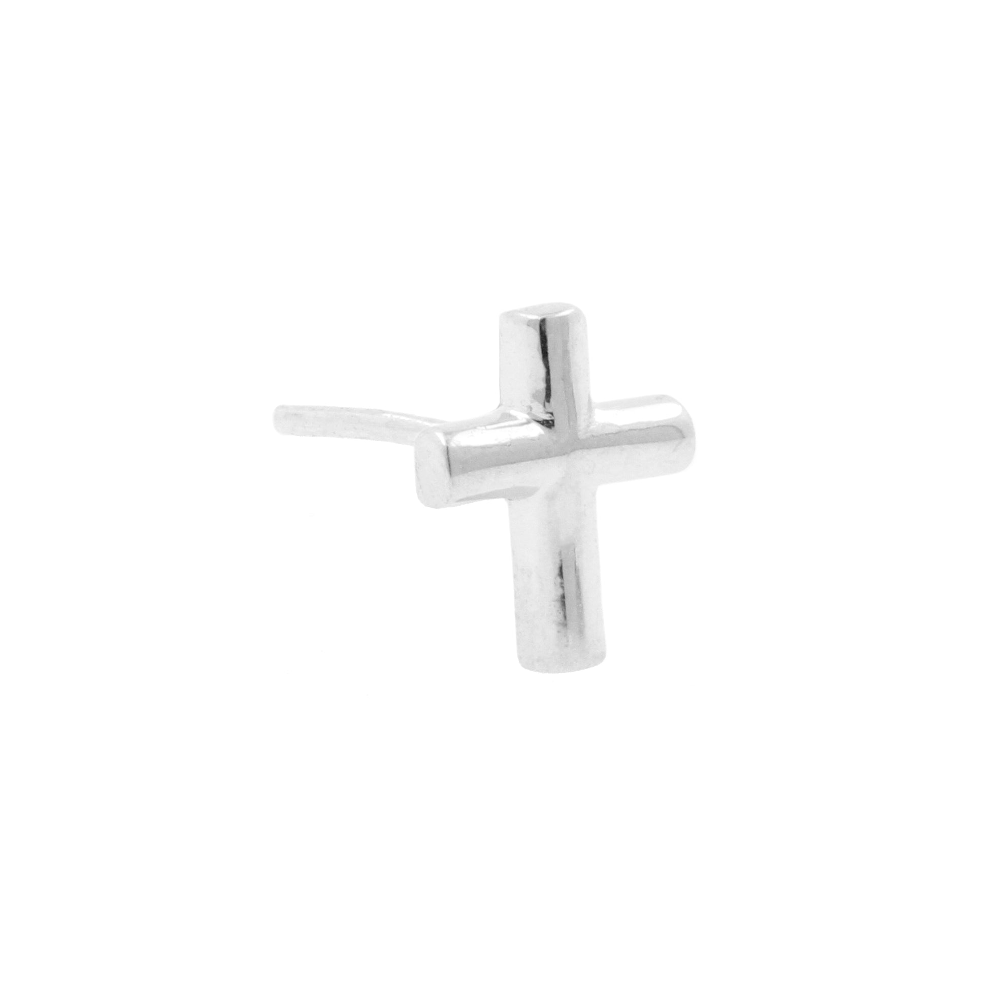 18 Karat White Gold Cross