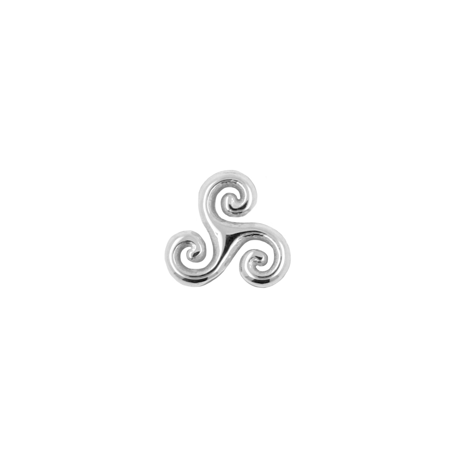 18 Karat White Gold Triskele