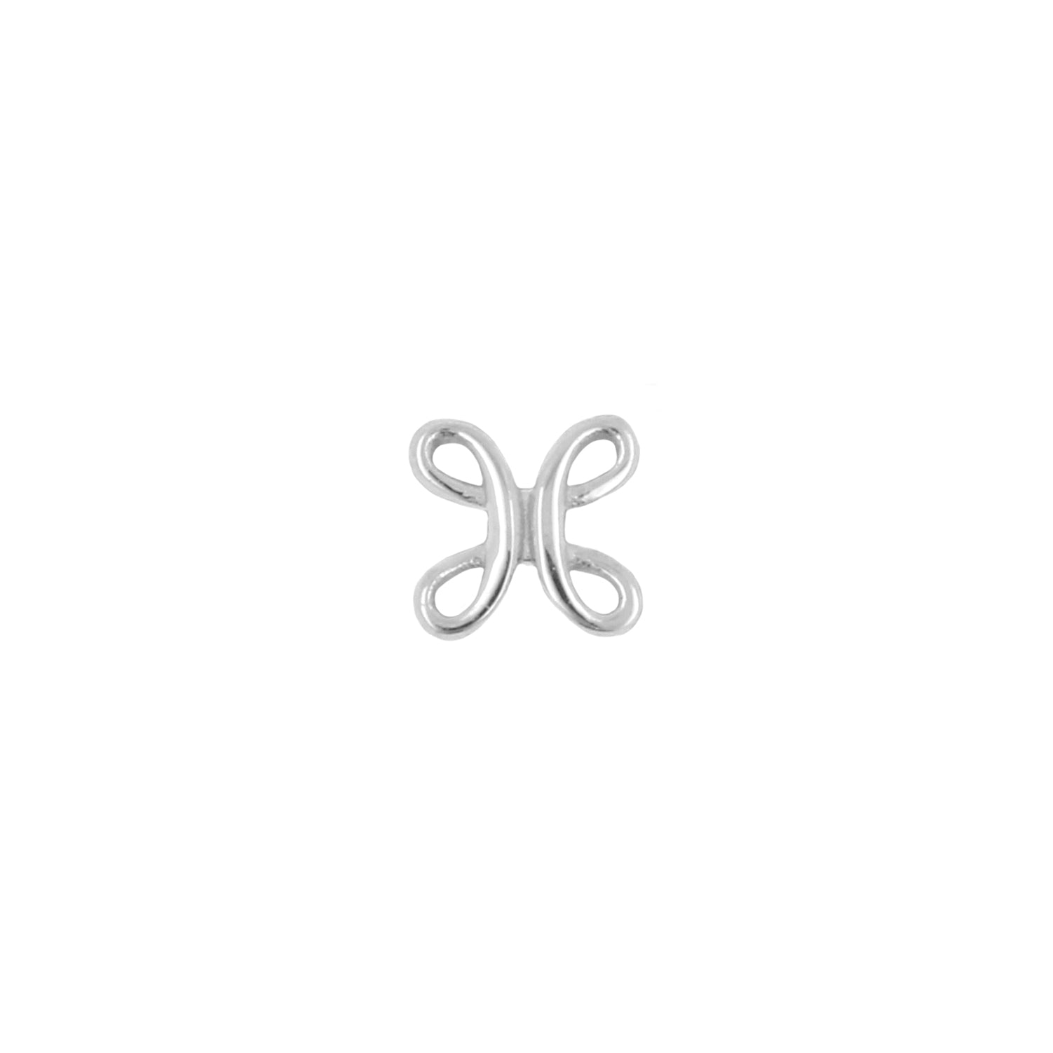 18 Karat White Gold Bowen Knot