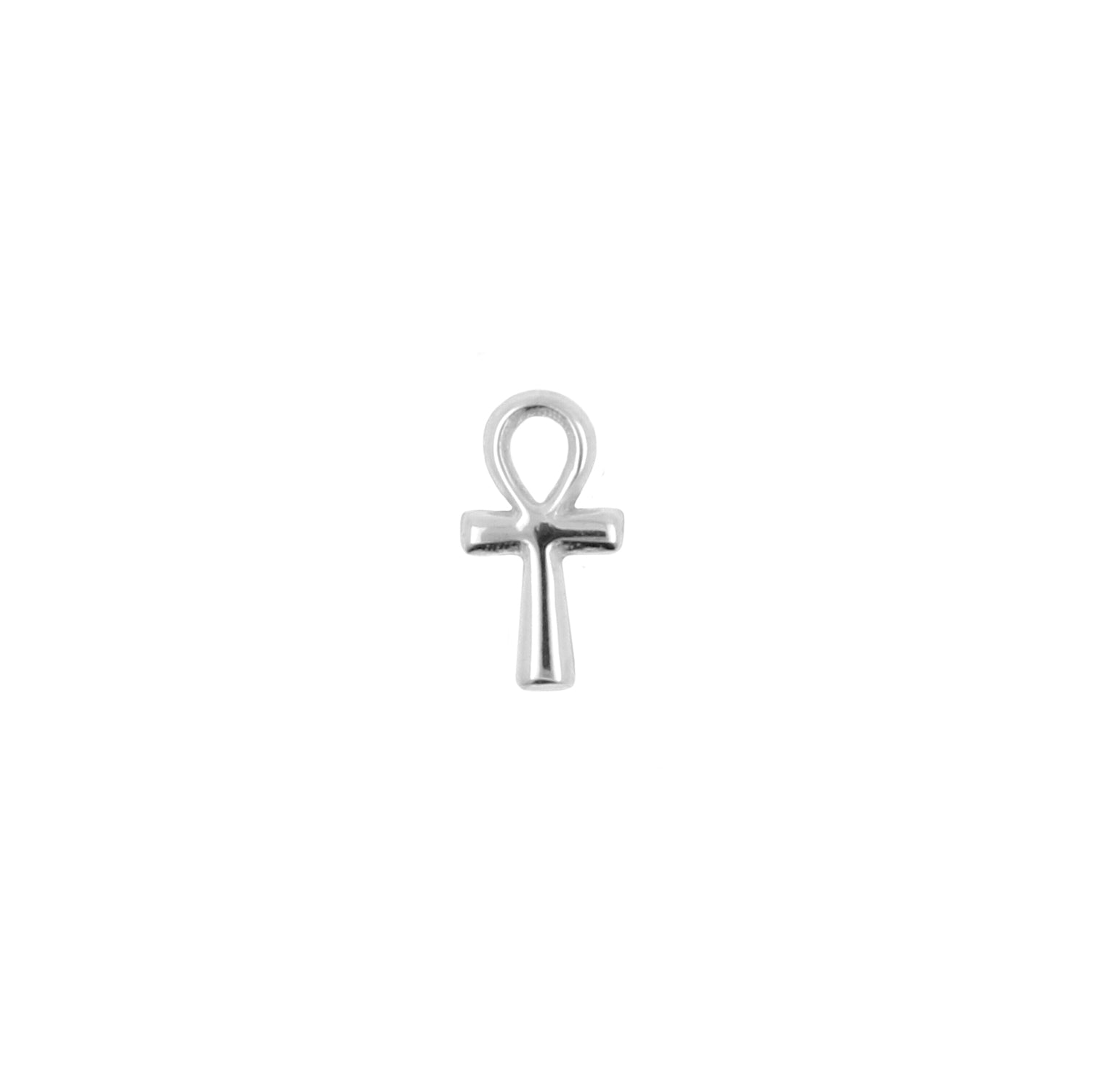 18 Karat White Gold Ankh