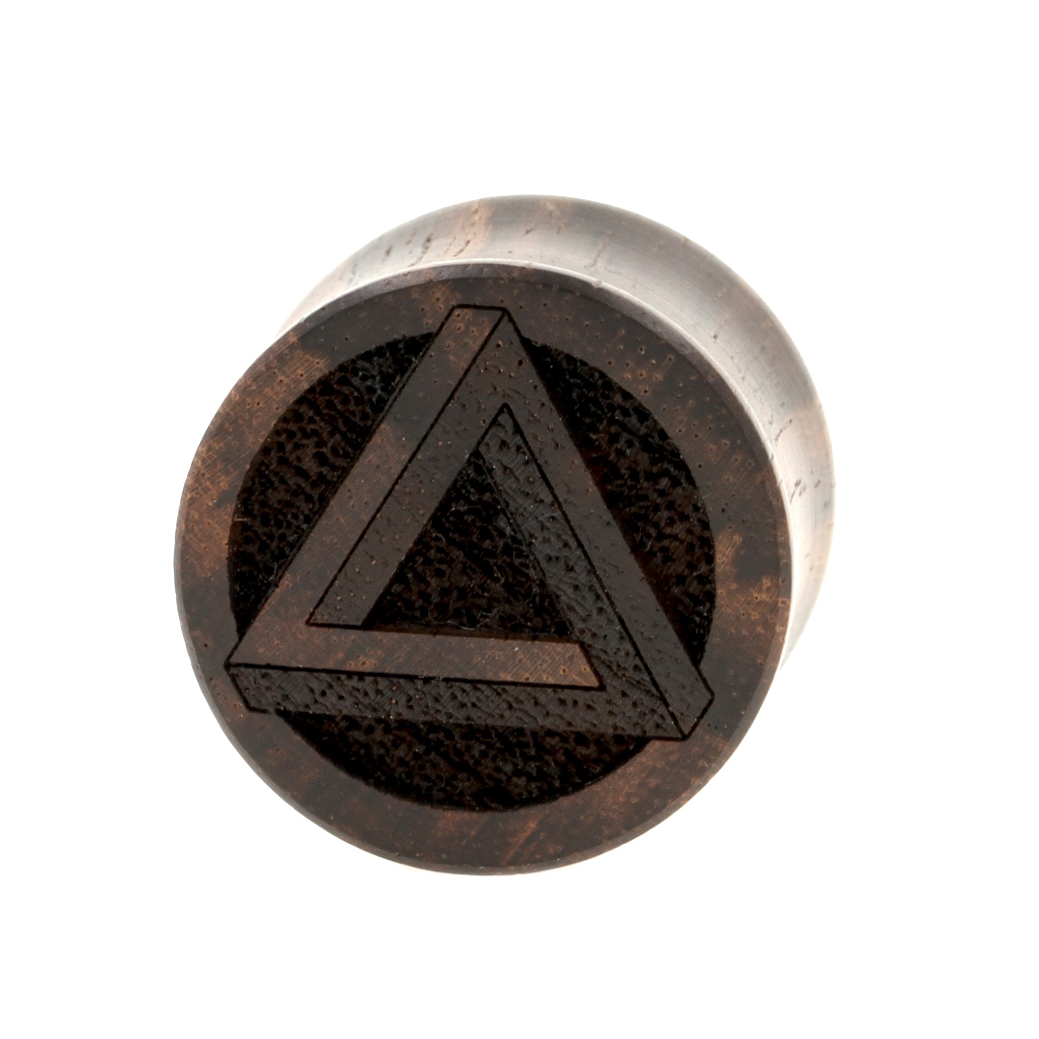 Wood Penrose Triangle Plugs - Sono Dark Brown