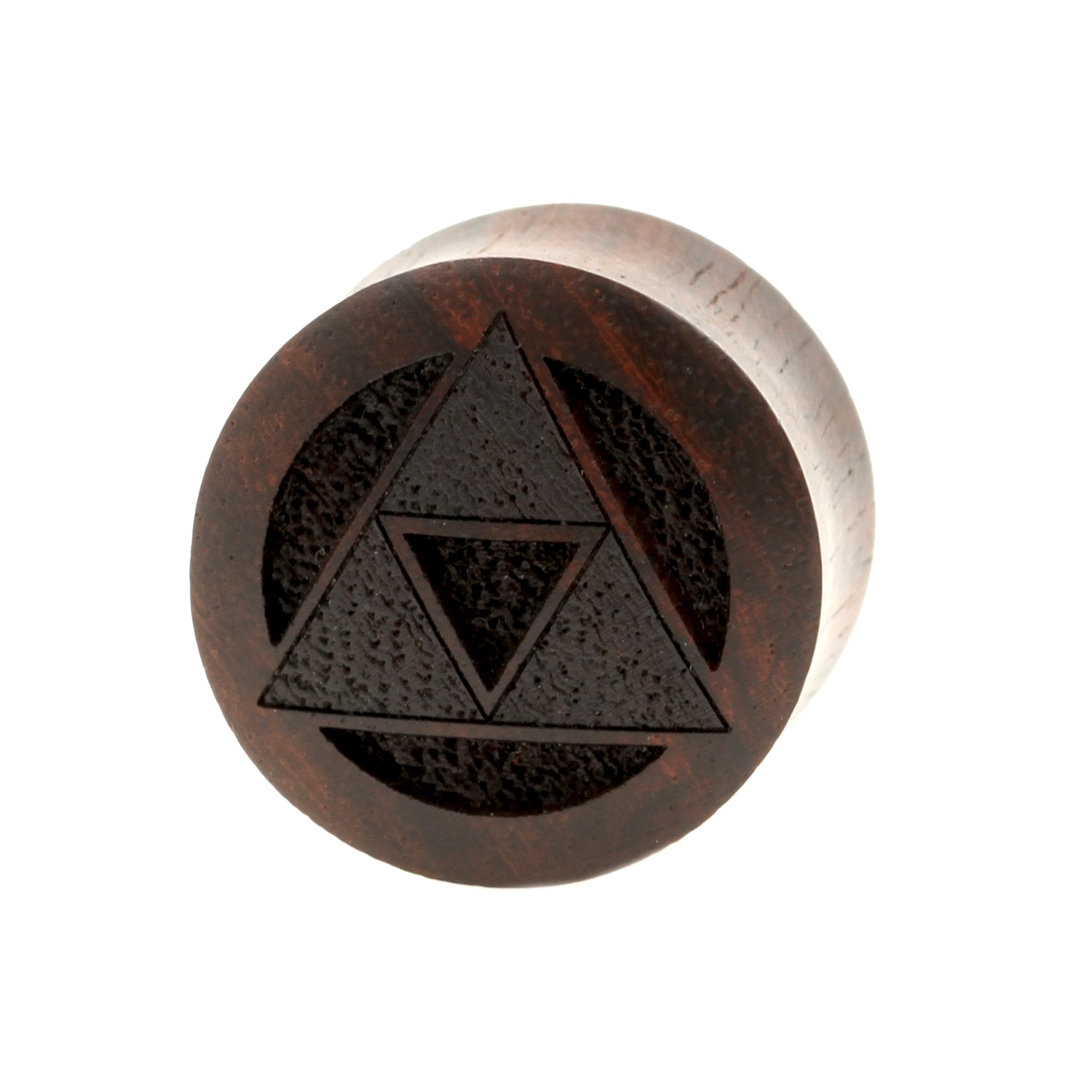 Wood Triforce Plugs  - Sono Dark Brown