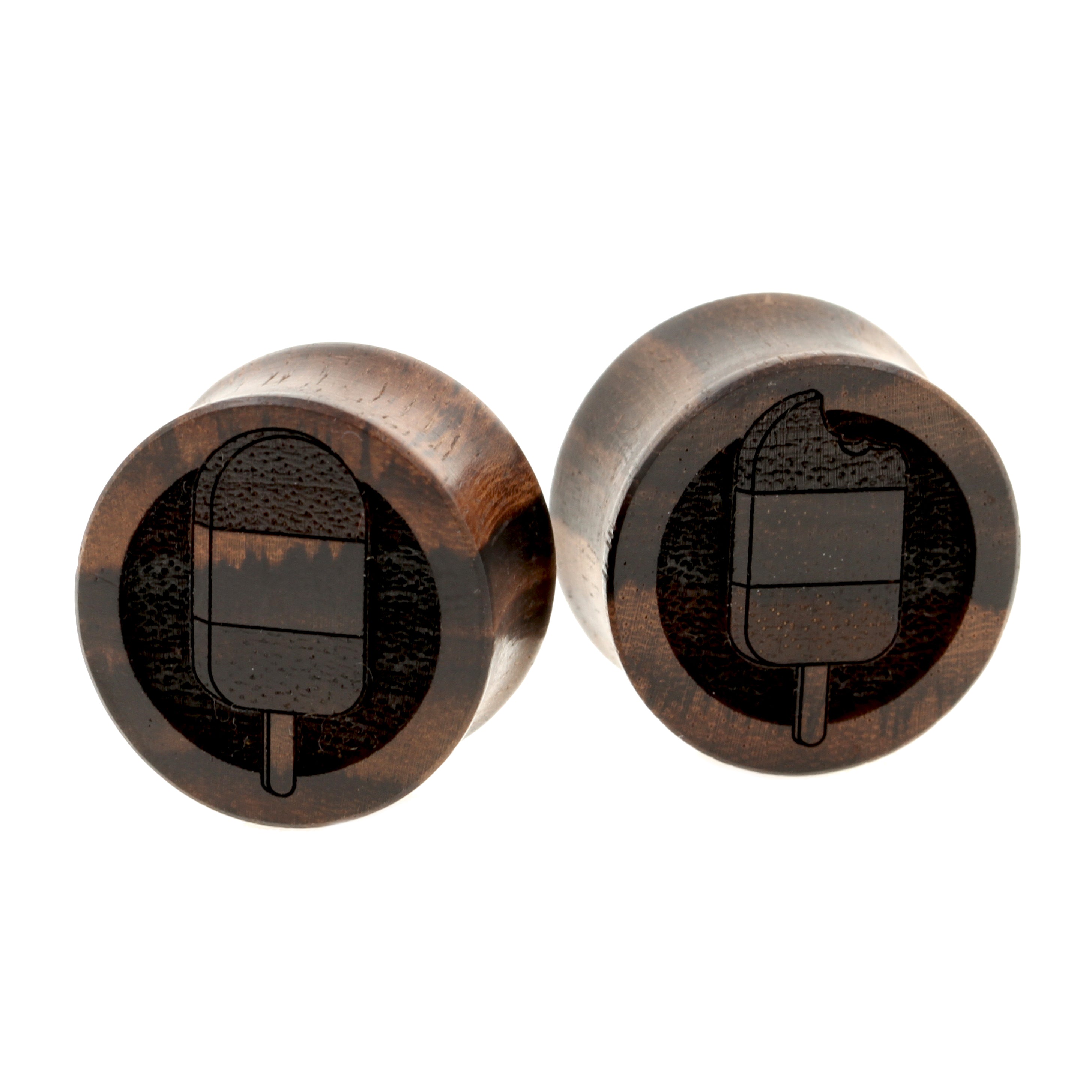 Wood Popsicle Plugs  - Sono Dark Brown