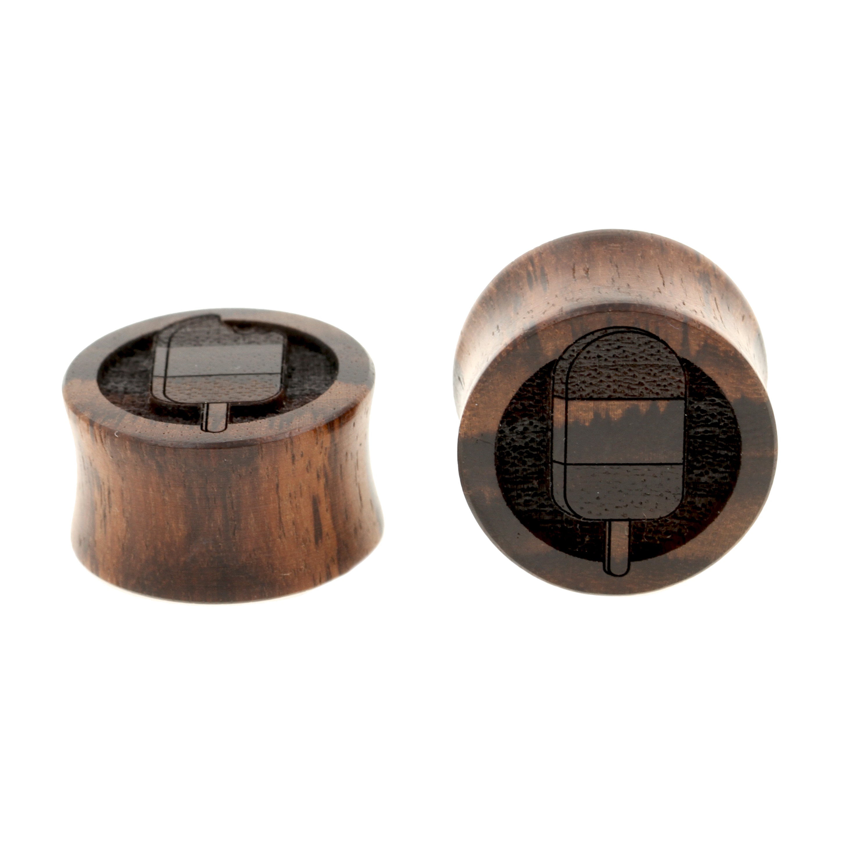 Wood Popsicle Plugs  - Sono Dark Brown