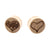 Wood Doodle Hearts Plugs - Crocodile Light Brown