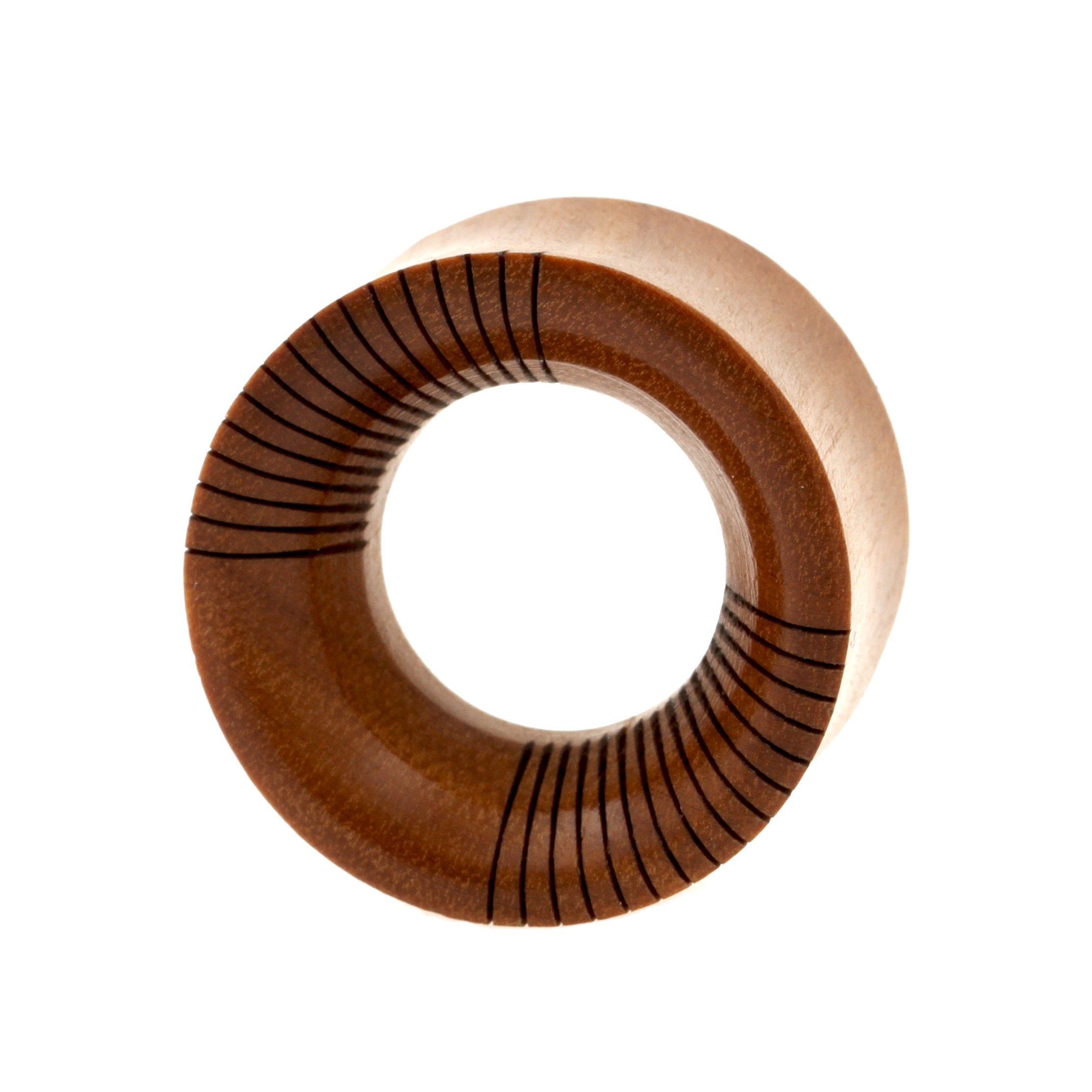 Wood Striped Tunnels - Sawo Red Brown