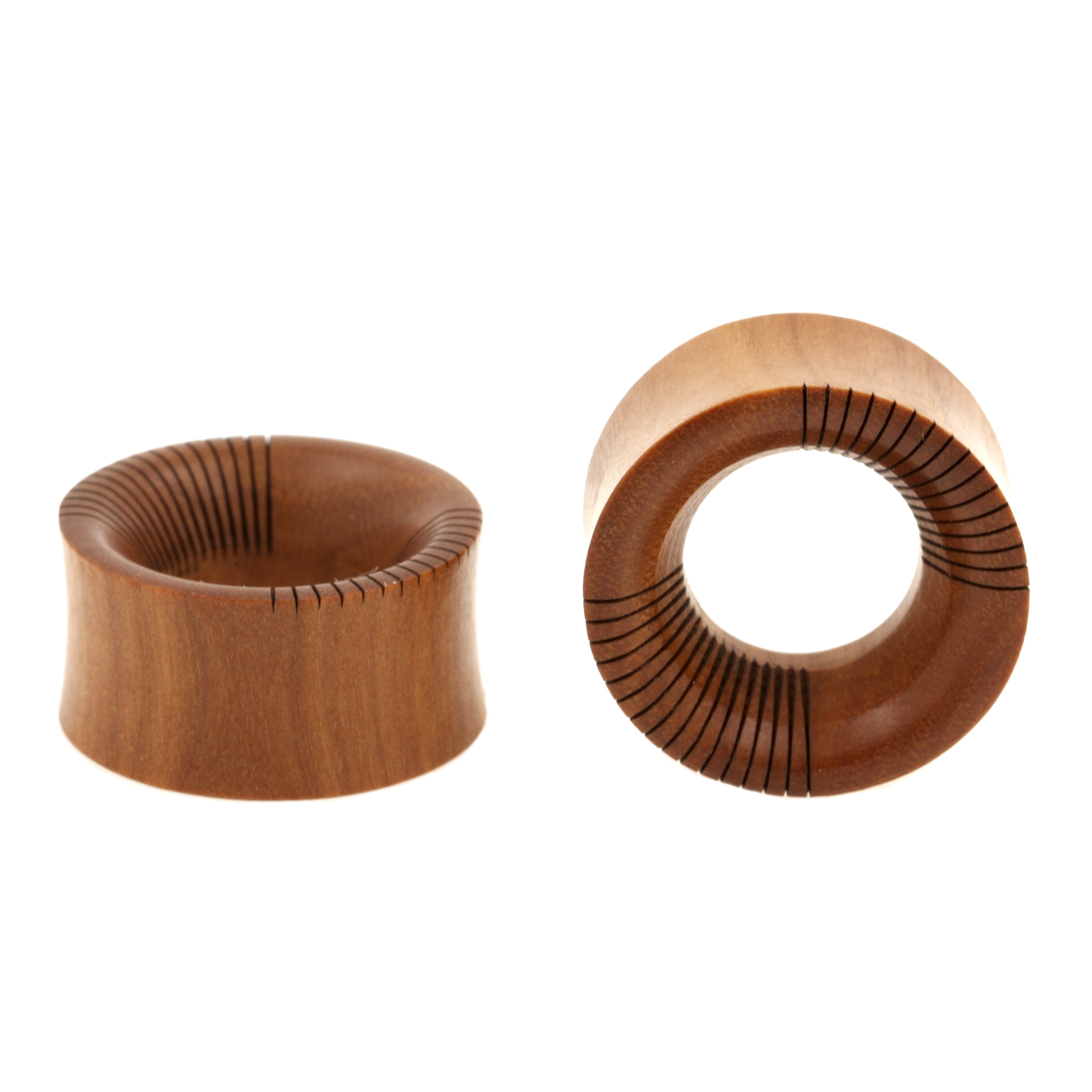 Wood Striped Tunnels - Sawo Red Brown