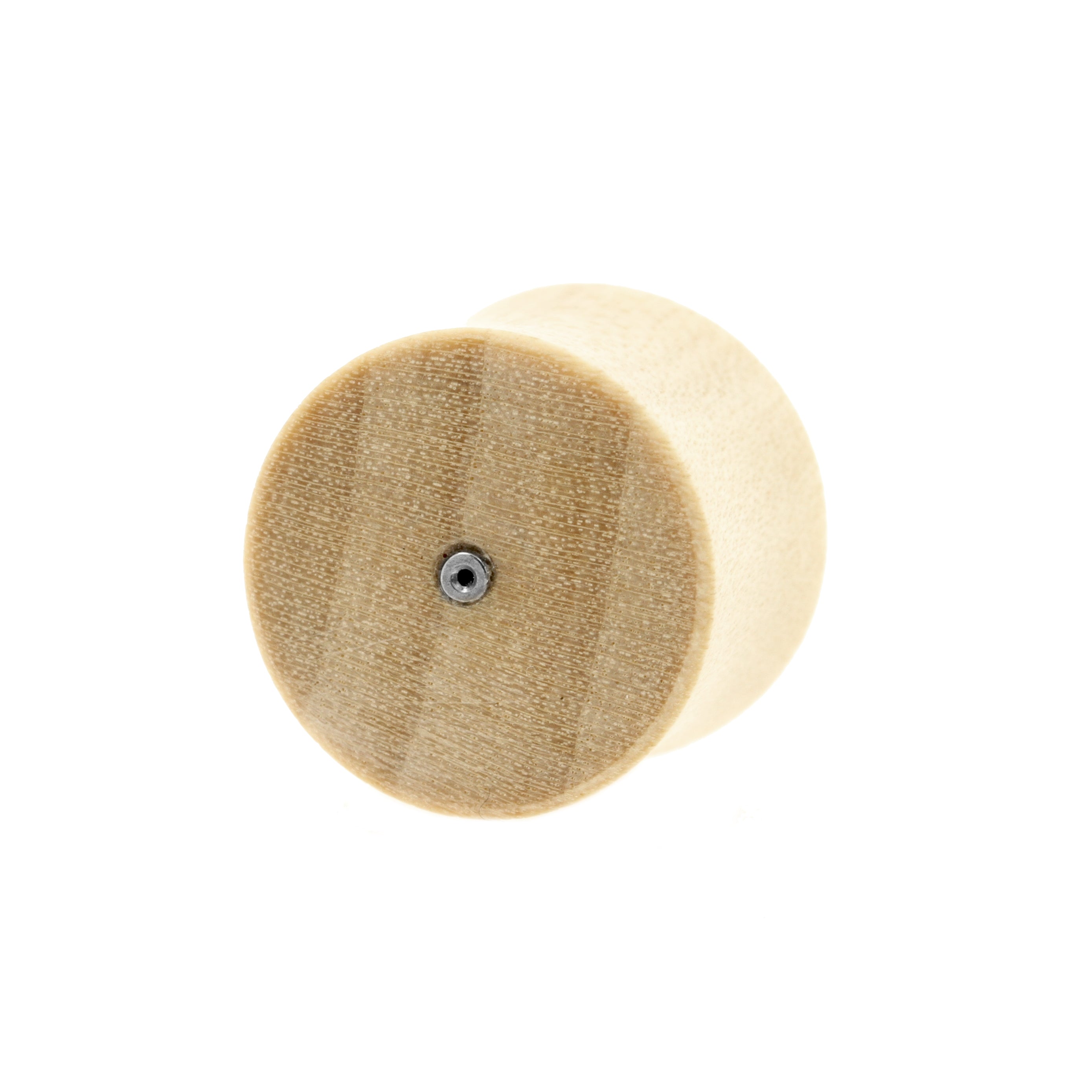 Wood Threadless Plugs - Crocodile  Light Brown