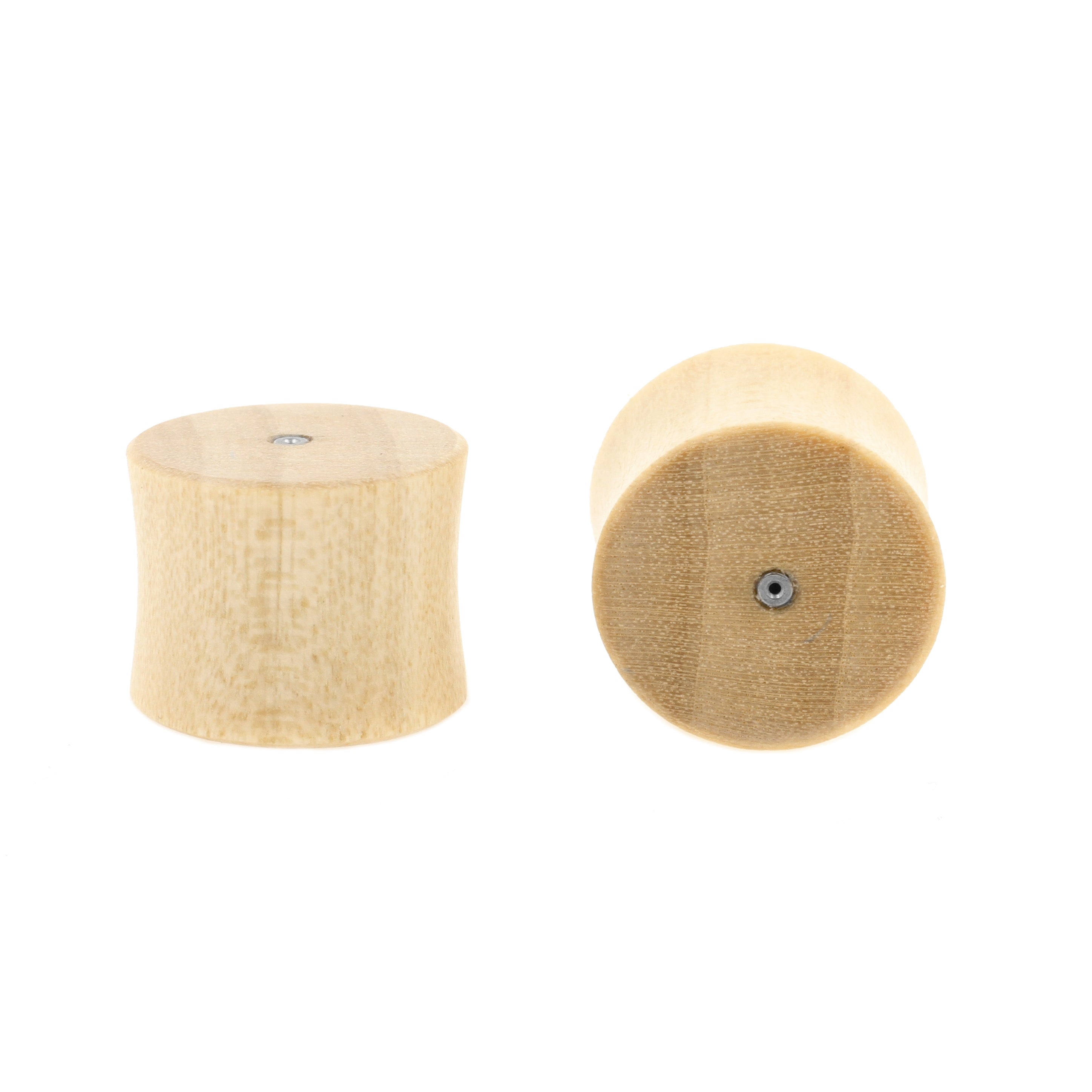 Wood Threadless Plugs - Crocodile  Light Brown