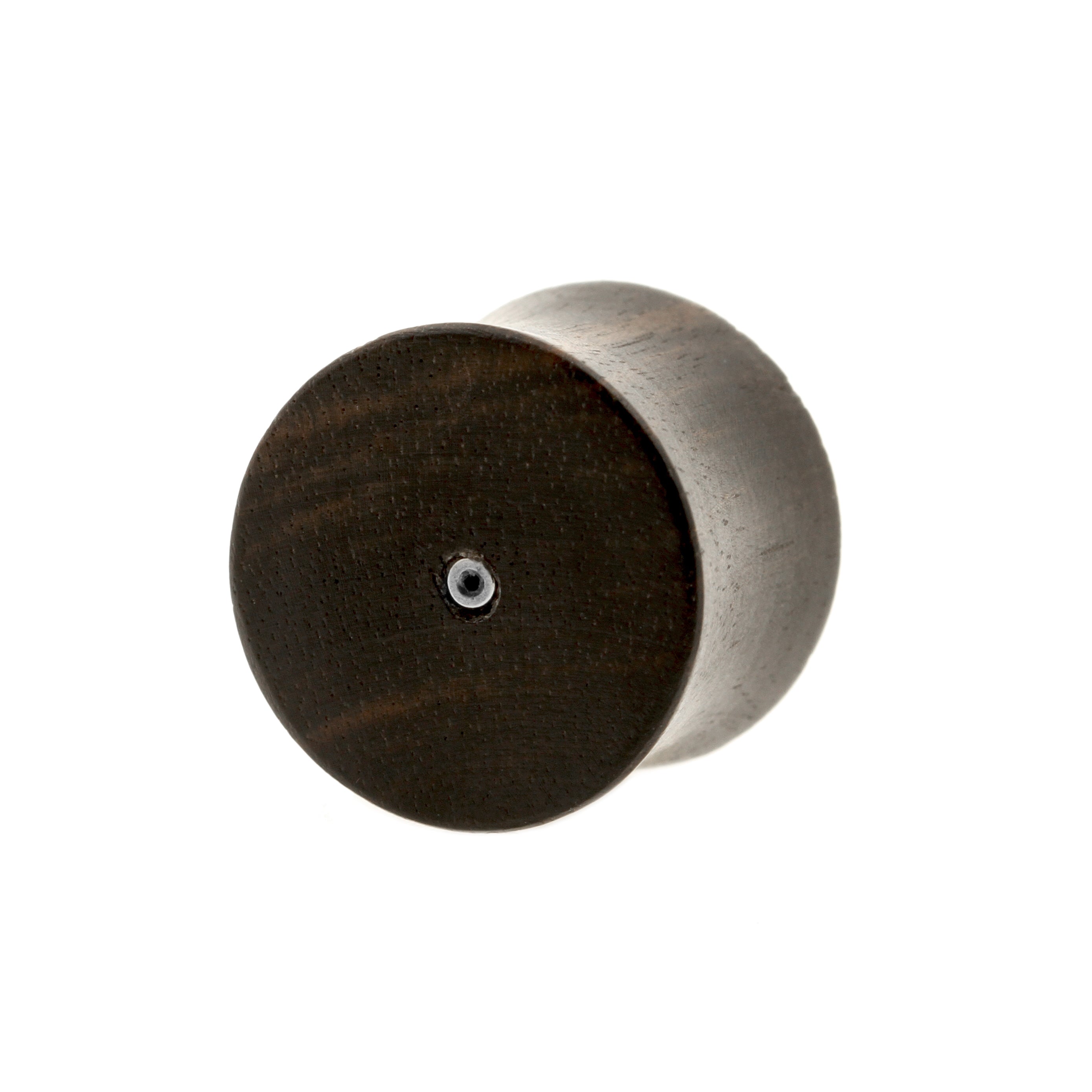 Wood Threadless Plugs - Areng  Black