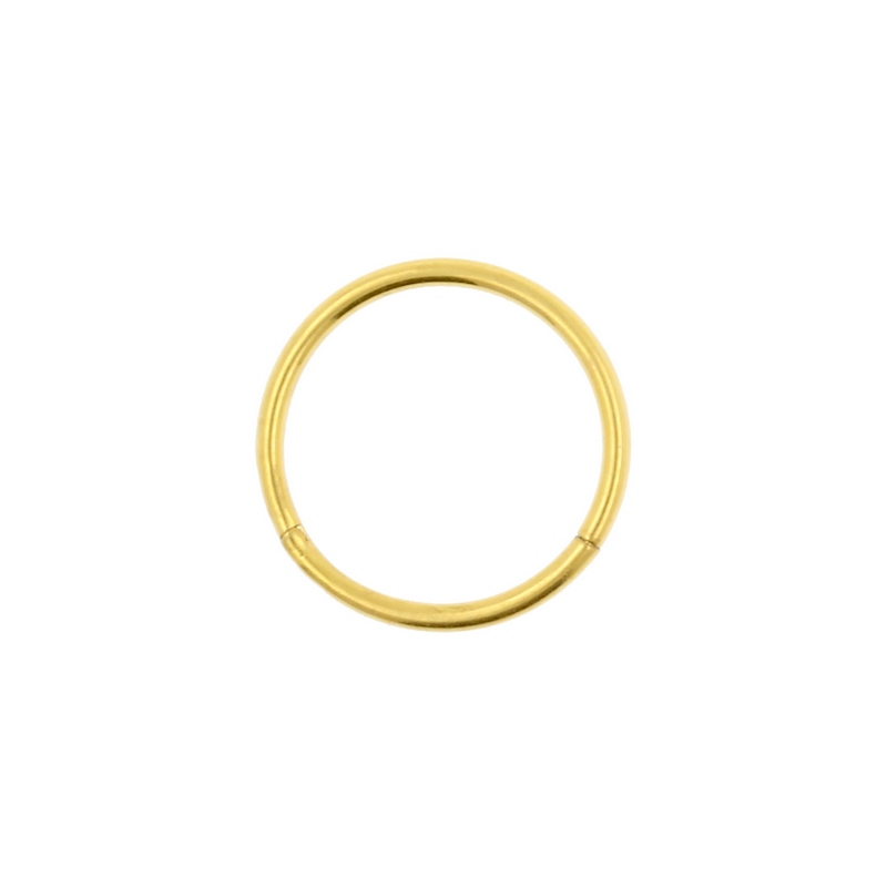 Titanium open D-ring - gold (id:1108) - Piercingownia