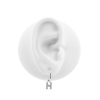 Alphabet Letter Earring - H