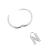 Alphabet Letter Earring - N