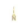 Alphabet Letter Earring - N