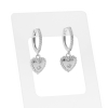 Ear Hoops - Zirkonia Heart