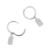 Ear Hoops - Zirkonia Square