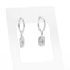 Ear Hoops - Zirkonia Square