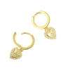 Ear Hoops - Zirkonia Heart