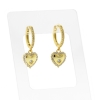 Ear Hoops - Zirkonia Heart