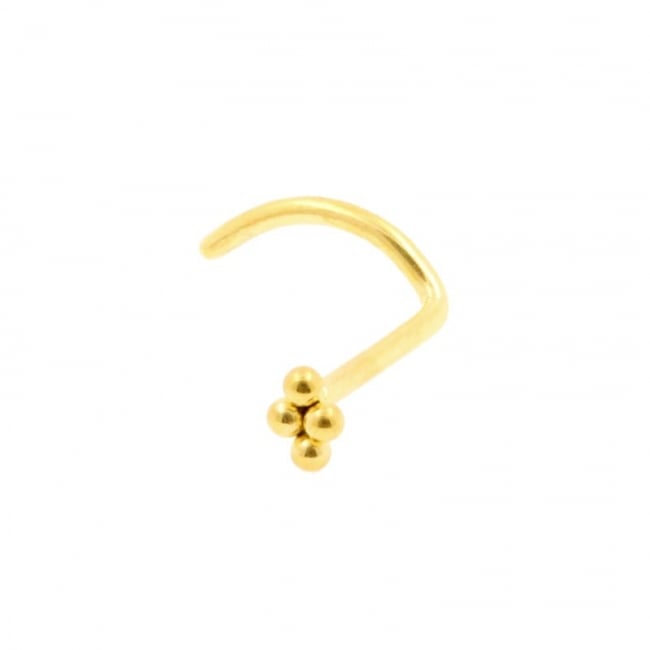 Gold titanium hot sale nose ring