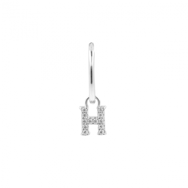 Alphabet Letter Earring - H