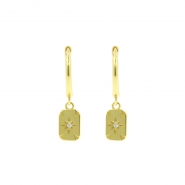 Ear Hoops - Zirkonia Square