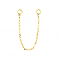 Gold Piercing Chain - Round